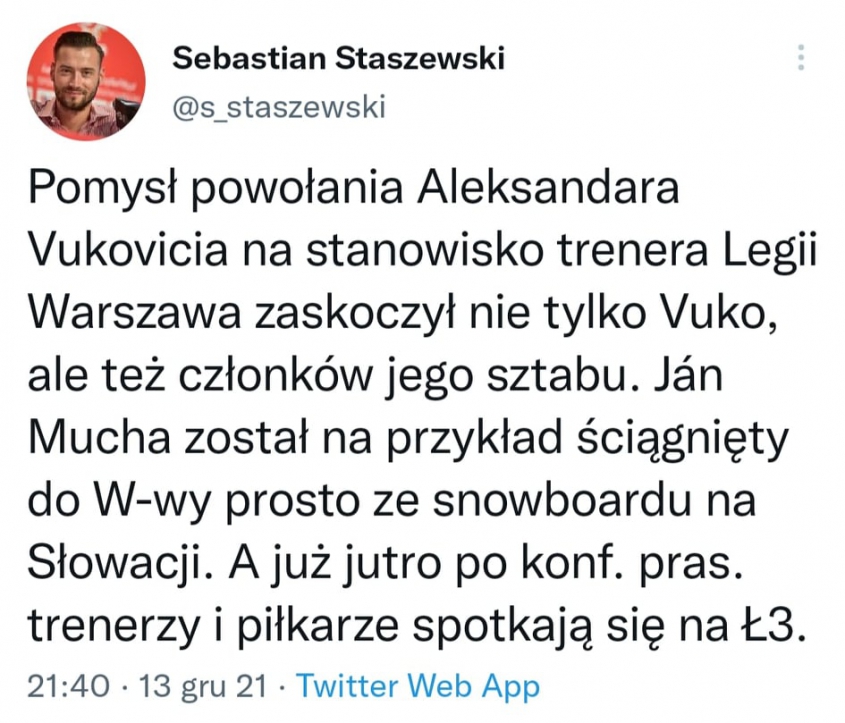 Jan Mucha dowiedział się, że wraca do Legii na... :D